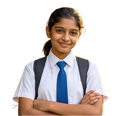 Student preparing for a scholarship exam
