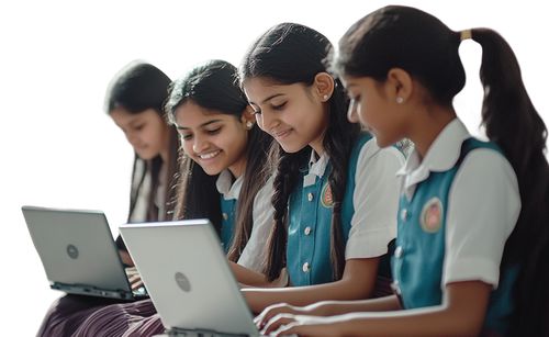 Students learning together